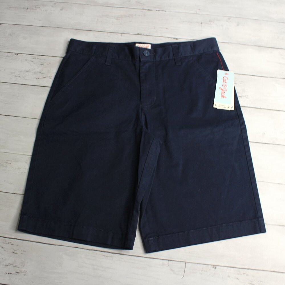 Cat & Jack Boy's Navy Blue Shorts Youth Size 14 Cotton School Uniform